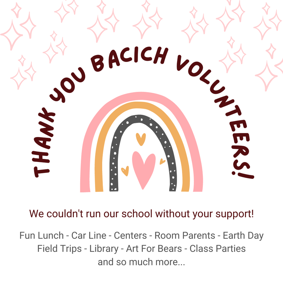 Thank You Bacich Volunteers!