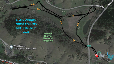 Cross Country Championship Map 2022