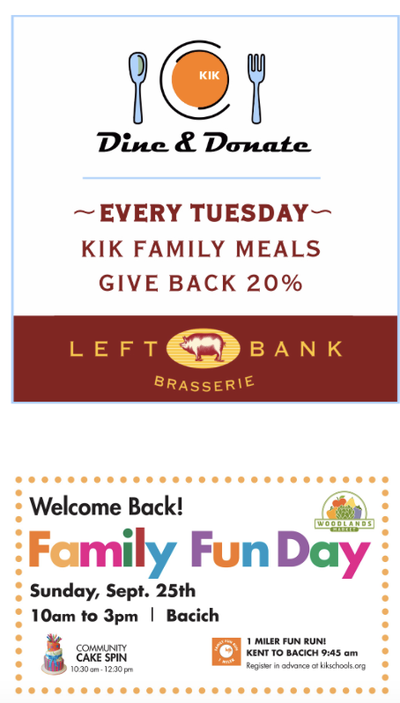 KIK Dine and Donate and Events