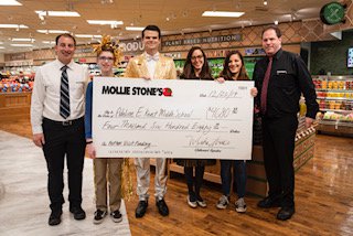Mollie Stones Donation to Kent Middle School