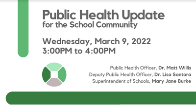 Public Health Update 03-07-2022