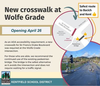 Wolfe Grade Crosswalk Opening April 26