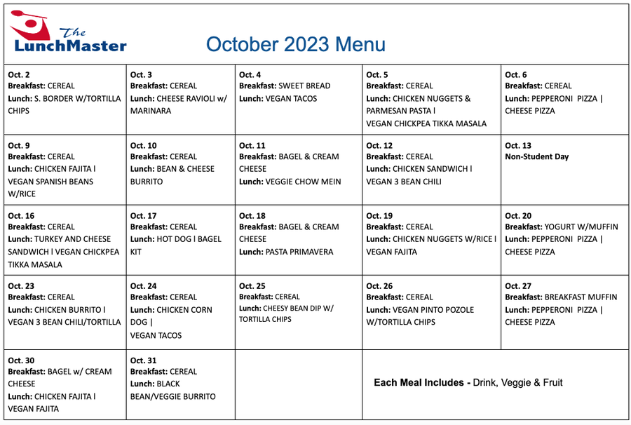 Kentfield School District Food for All Breakfast and Lunch Program